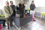 Barthélémy Bronzini (2ème en partant de la droite) est toujours au tennis en approchant les 98 ans !